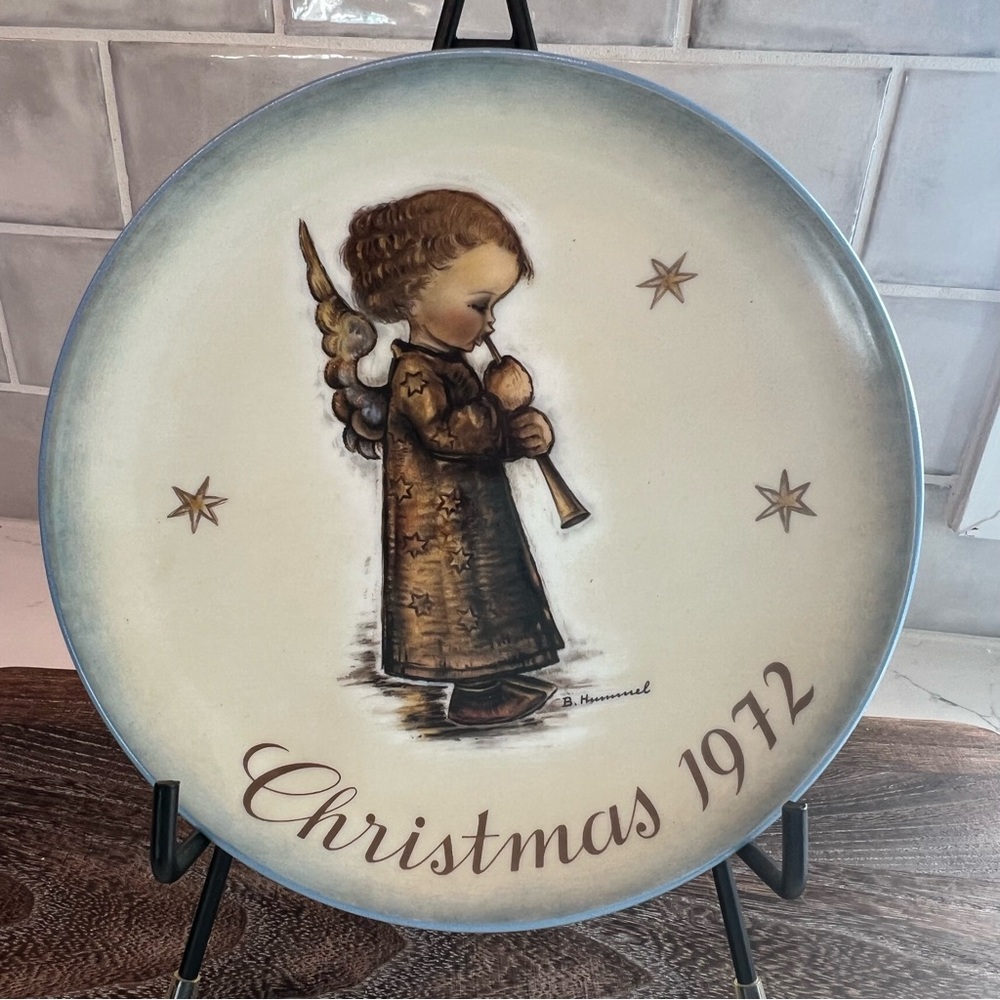 Hummel Christmas 1972 Angel Plate